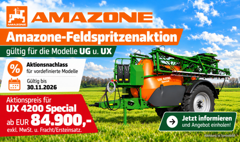 Amazone Feldspritzenaktion UG und UX